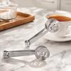2 PCS Stainless Steel Tea Bag Tongs Silver Tea Bag Clip Portable Tea Bag Squeezer  Home Kitchen