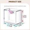 Clear Acrylic Display Case Organizer Container Multifunctional Stackable Showcase Storage Box for