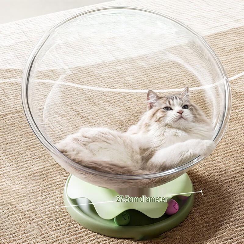 Space Capsule Interactive Cat Turntable Toy