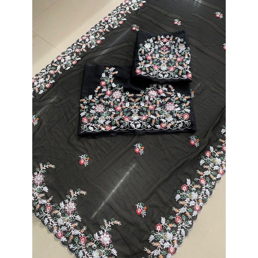 Timeless Grace Georgette Designer Saree  |Party Wear Soft Georgette Saree – soft, flowy & perfectly elegant for every special moment |