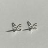 MARQUEMENT Silver Ribbon Earrings