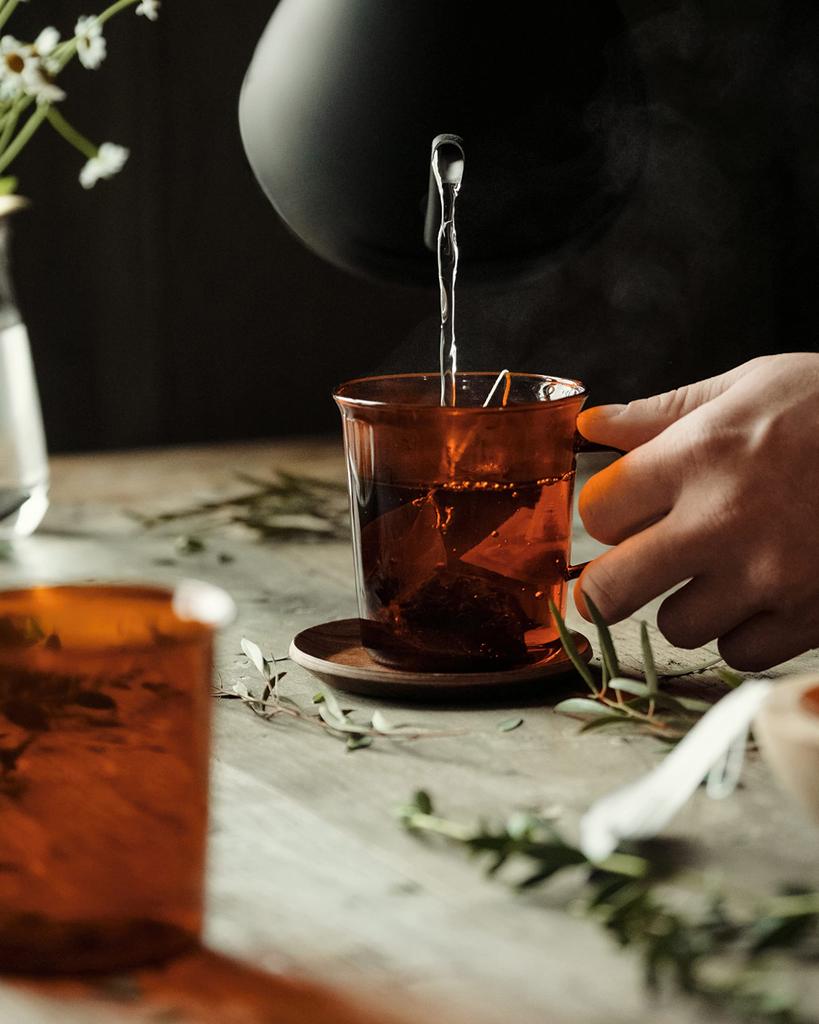 Skleněná džbán KINTO LITÝ JANTAR Vhodné do mikrovlnné trouby a myčky na nádobí 21464 1,2L tepelně odolný