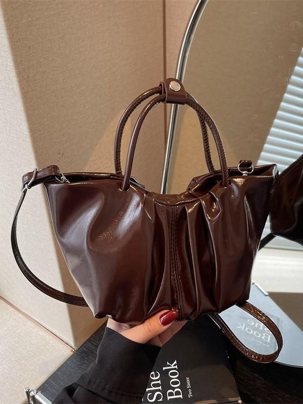 2025 Autumn French Pleated Cloud Bag: New Fashion Textured Casual Handbag & Crossbody