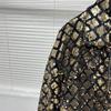 Velvet Sequined Embroidered Men's Jacket for Trendy Hairstylists