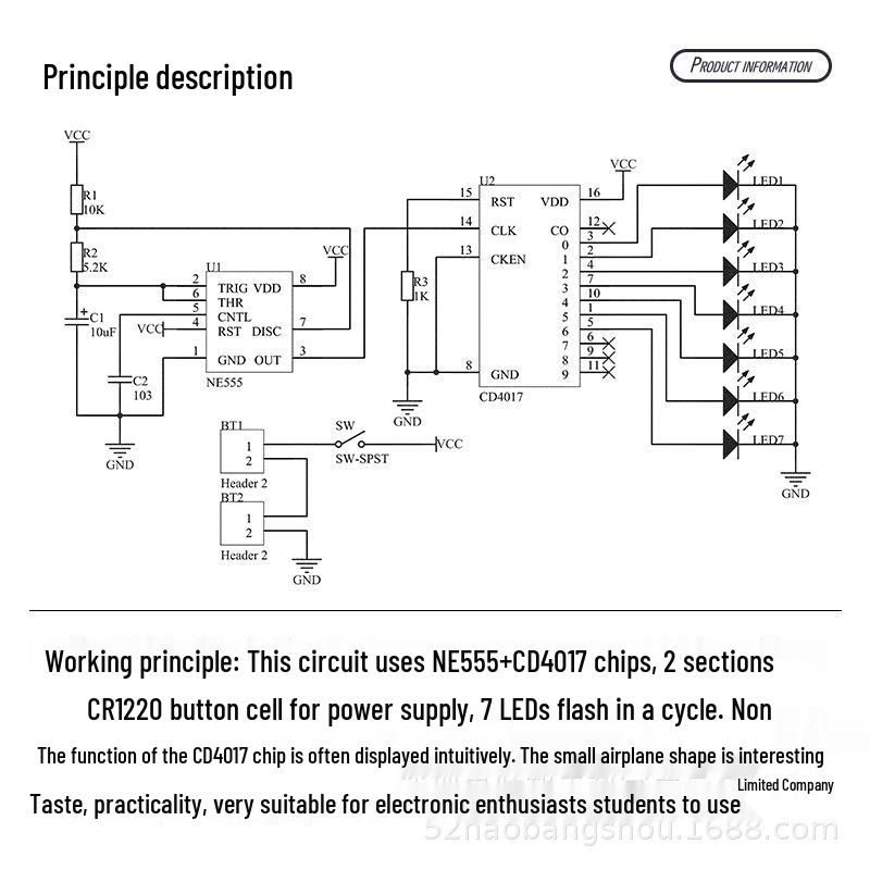 Kit Circuit Avion Intermitent DIY: Sudează și Asamblează-ți Proprii Lumini de Zi