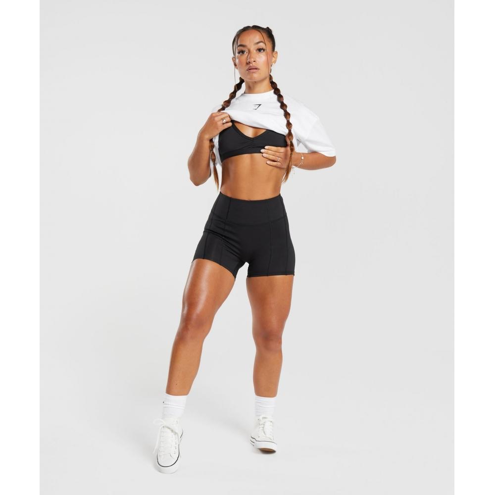 Gymshark Camiseta Gs Power Oversized blanca B4a7o Wb57