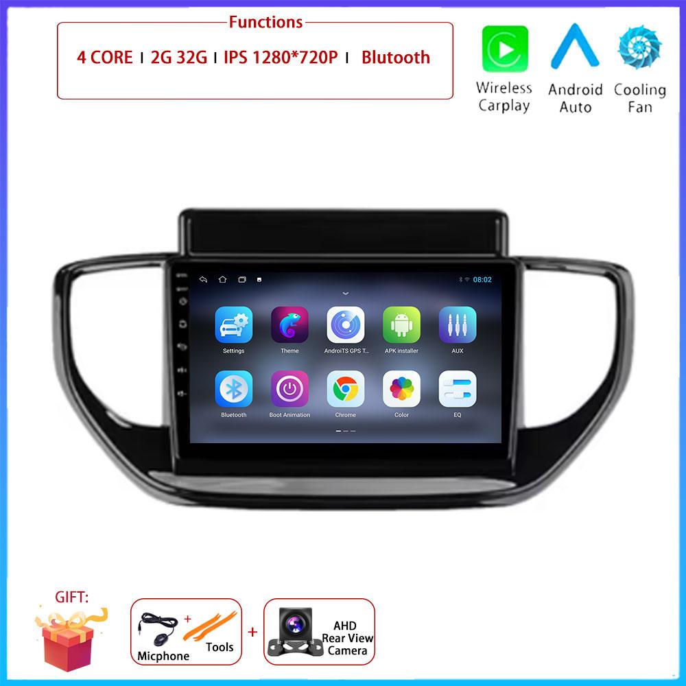 9" 4G Android OS For Hyundai Solaris Accent 2 II 2020 - 2021Car Radio Stereo Multimedia Video GPS Navigation Player QLED Screen