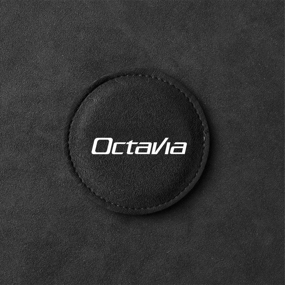 OENU7 Car Coaster Water Cup Bottle Holder Mat Anti-slip Pad For Skoda Octavia 2 3 Fabia A7 Rapid Superb Kamiq Kodiaq Accessories