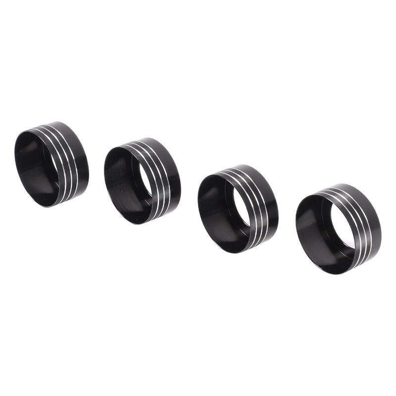 Car Air Condition Knob Audio Volume Control Button Circle Decoration Trim Ring Cover For Toyota Tundra 2007-2013 Accessories