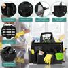 Cleaning Caddy Bag Nylon Tear Resistant Cleaning Tool Organizer Bag with Shoulder Strap Large Capacity Cleaning Supplies Handbag