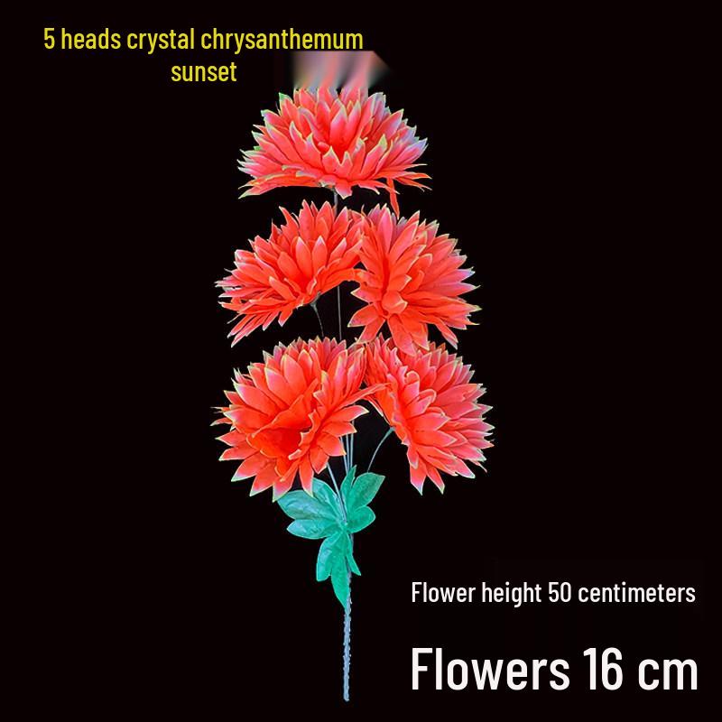 Chrysanthemum Silk Flowers for Qingming Festival Grave Offerings