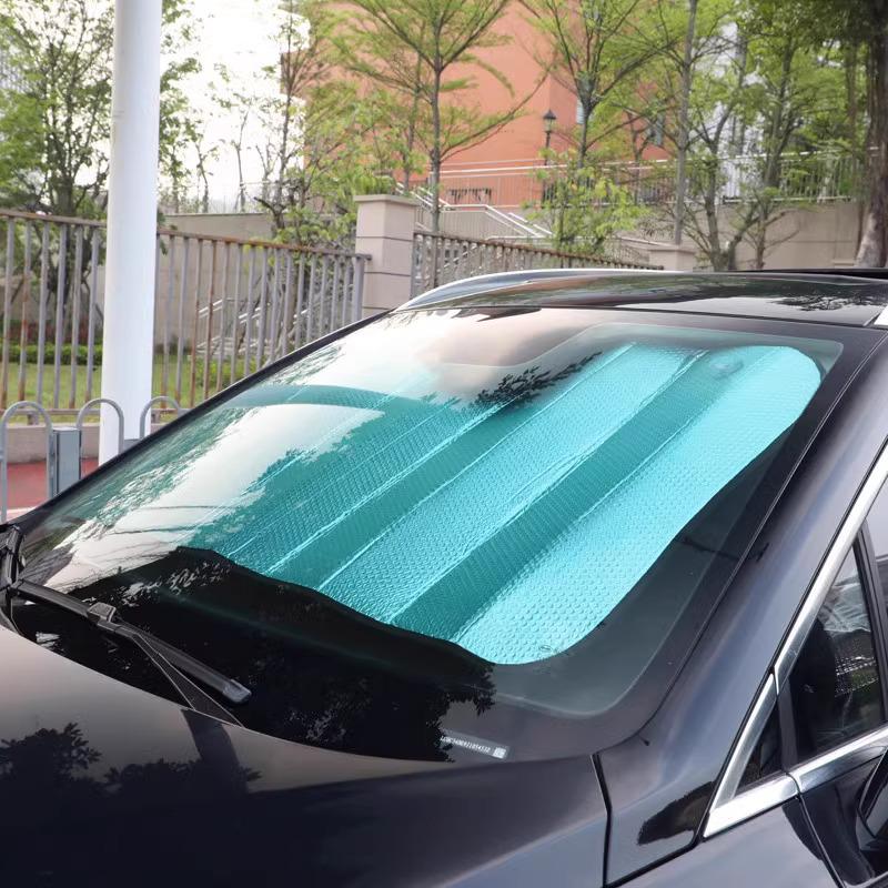 Car Front Windshield Sunshade - Heat Insulation & Sun Protection with Suction Cup