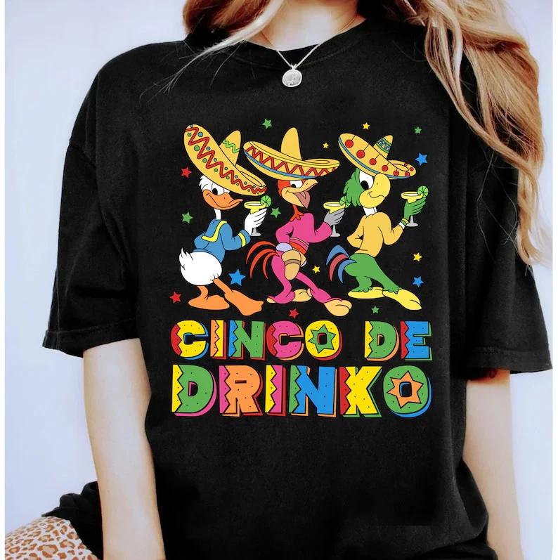 The Three Caballeros Cinco De Drinko Shirt S