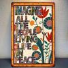 Vintage Metal Sign Blueberry Pancakes Recipe Kitchen Decor Waterproof 20x30cm