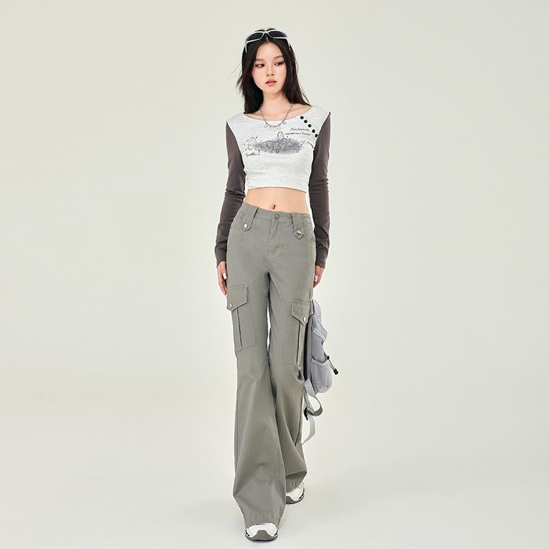 2024 Autumn Women's Flared Elastic Slim-Fit Overalls - Trendy All-Match Fashion