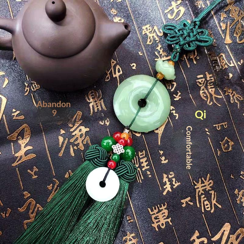 1Pc Chinese Luck Car Accessory Rearview Mirror Pendant Suitable For For Asian Culture Decor & Driving Amulet