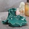 1pc Lotus Leaf Design Multifunctional Toothbrush Holder, Luxury Ceramic Bathroom Vanity Organizer for Toothbrushes, Toothpaste, Makeup Brushes