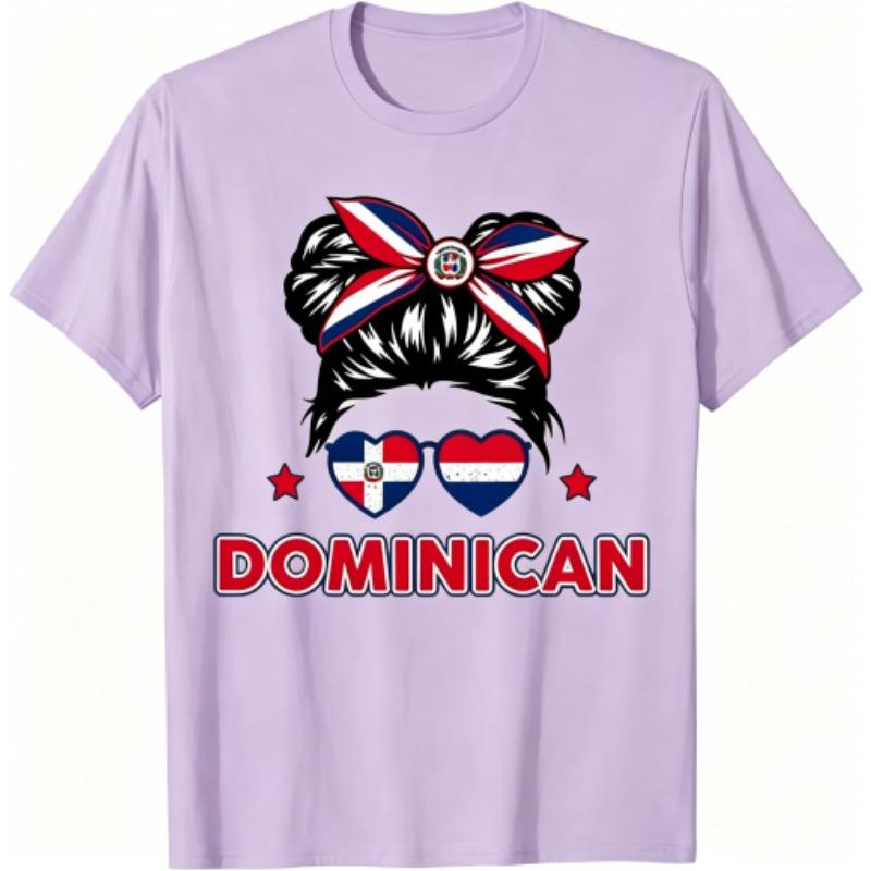 Funny Anime Dominican Girl Pattern Print Men's T-shirt Summer Men's and Women's Casual Fashion Tops Men's Short Sleeve T-shirt Oversize Clothing