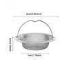 Stainless Steel Kitchen Sink Filter Anti-Clogging Hair and Food Residue Catcher Kitchen Drain Protector with Durable Mesh Design