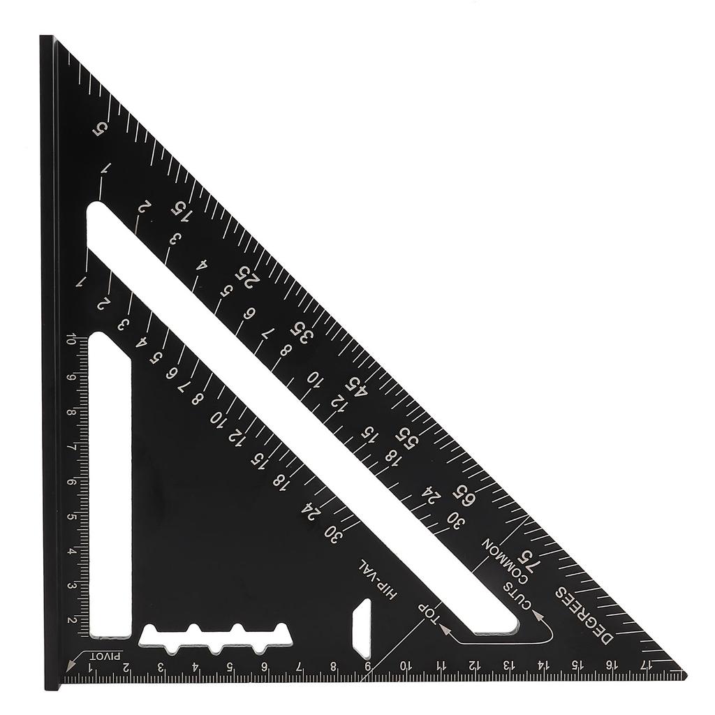 Protractor d'angle pour toiture 7 pouces Alliage d'aluminium Oxydation noire  (  )