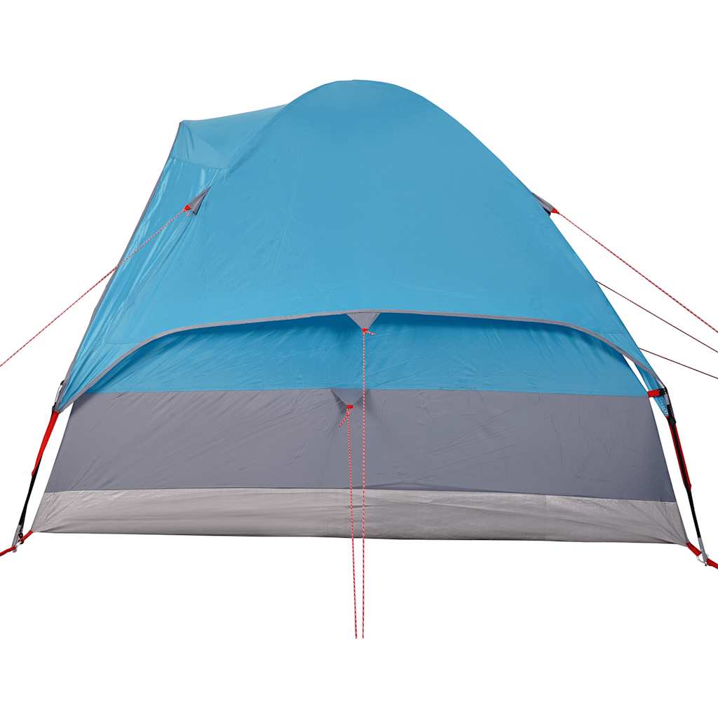 Dome Camping Tent for 4 Persons Blue Waterproof