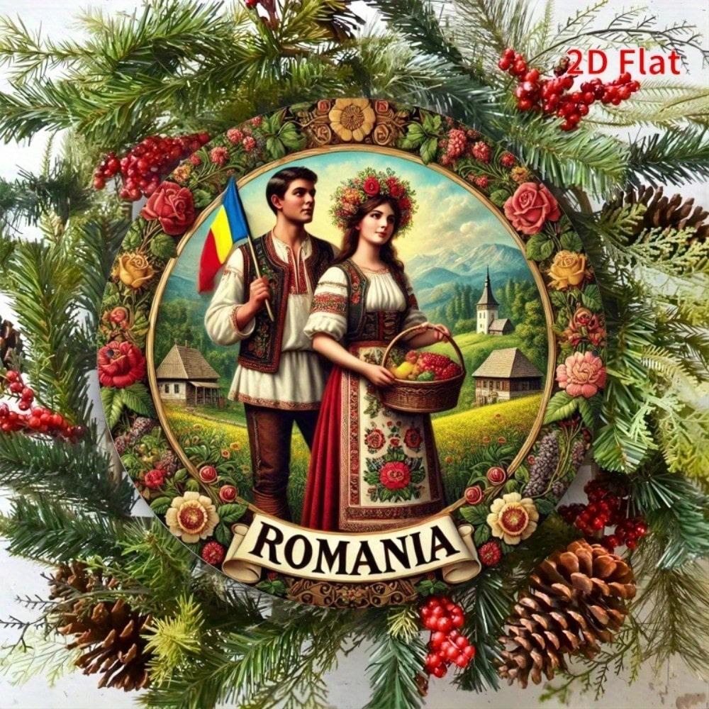 Flat 2D Metal Sign, Hanging Home Decor Accessory