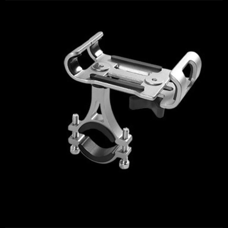 Aluminum Alloy Anti-slip Bracket Support 360 Rotate Metal Motorcycle Bicycle Phone Holder GPS Clip Bike Phone Stand for Phone