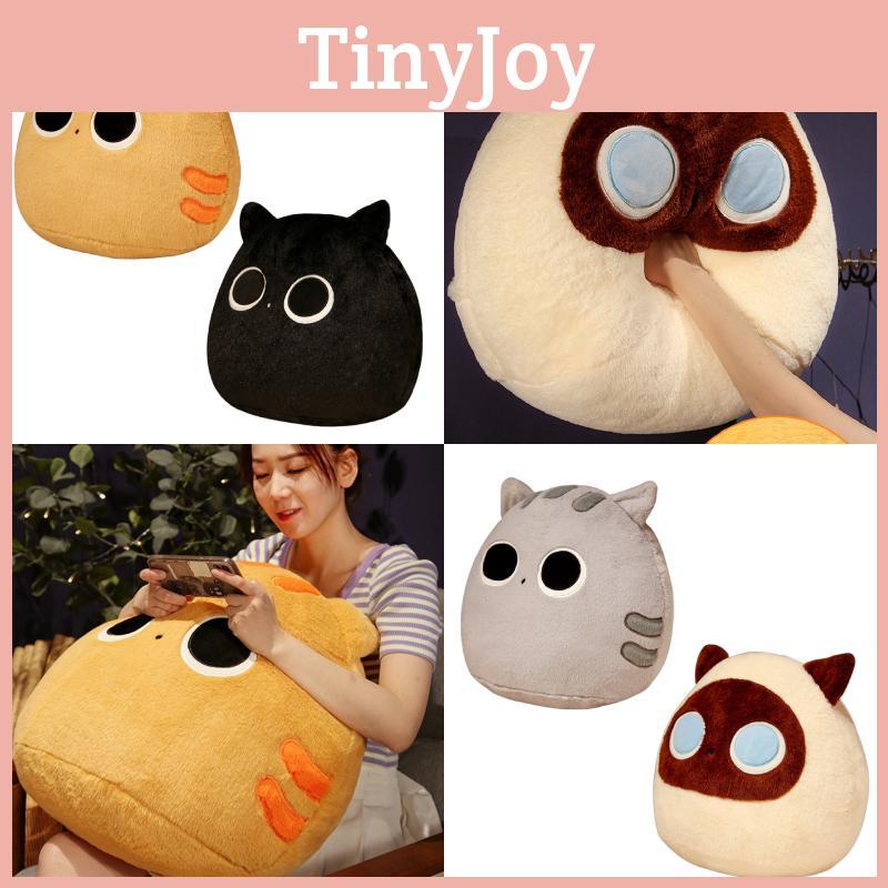 Cute Black Cat Dumpling Pillow Plush Toy Stuffed Animal Doll