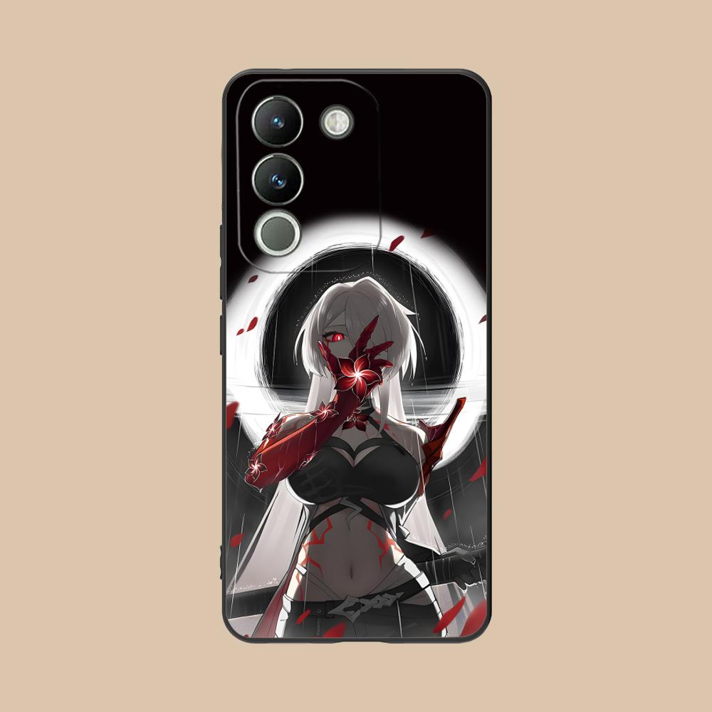 

HSR Acheron Matte TPU Mobile Phone Case for VIVO Y77 76 75 74 73 72 58 56 55 51 50 38 36 Y19 Y18 Y03 Y01 5G Colorful Cover vivo Y77