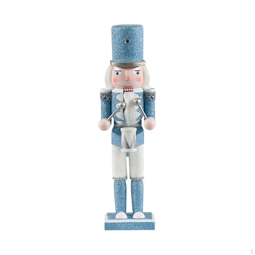 Christmas Nutcracker Figures Soldier Figure Decor, Cartoon Puppet, Wooden