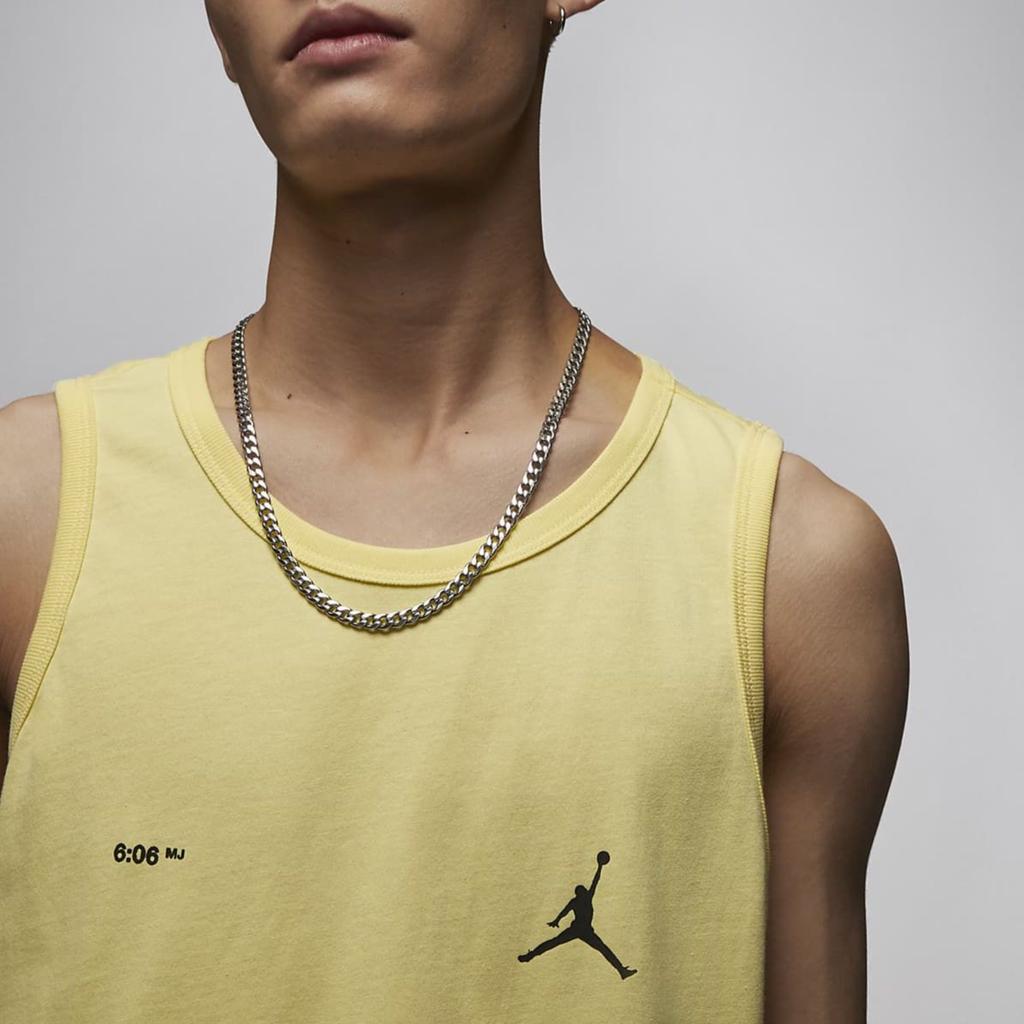 Jordan Sports Letter Print Casual Tank Top Men Tops Light-Lemon-Yellow DX9606-706