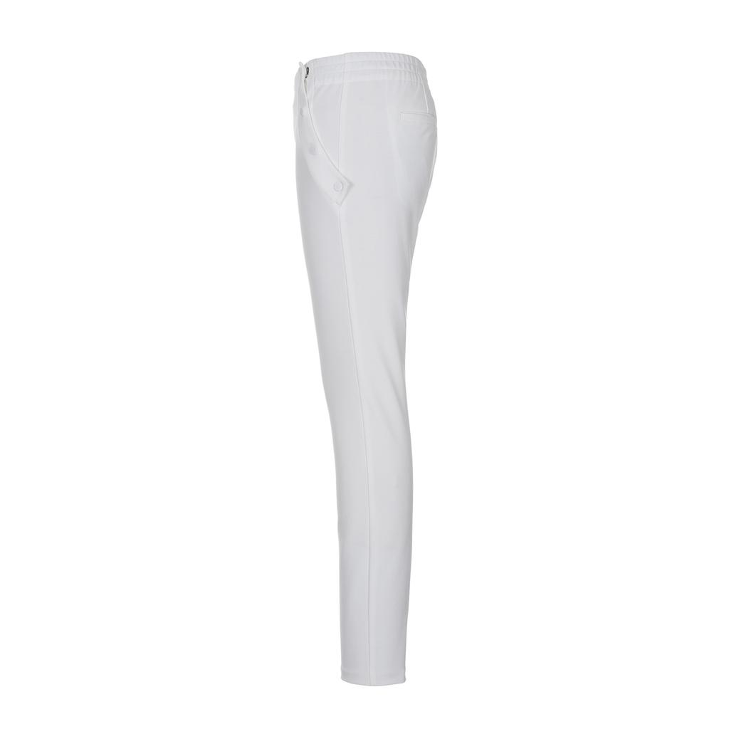 LAUV Straight No-Cut Elastic Waist Pants_White