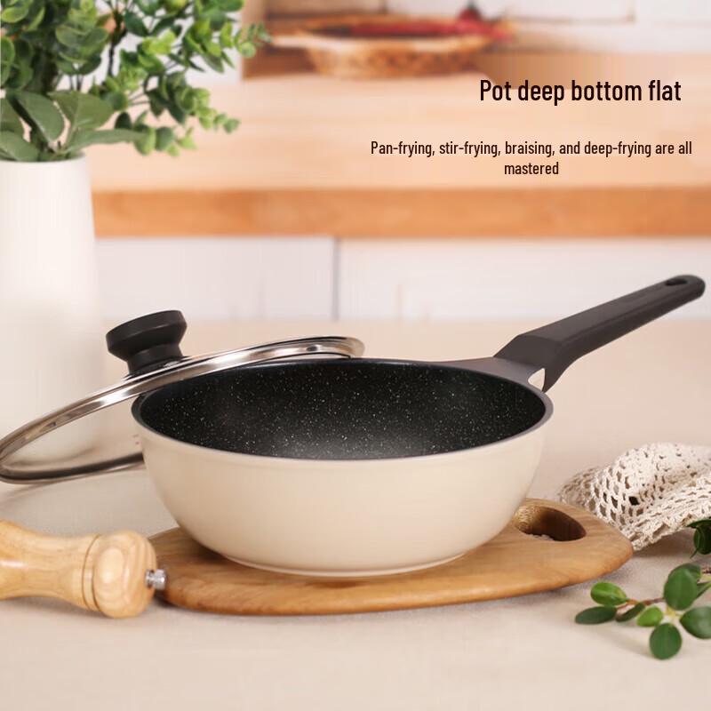 Chuda Hwang 24cm Japanese Style Non-stick Die-cast Wok