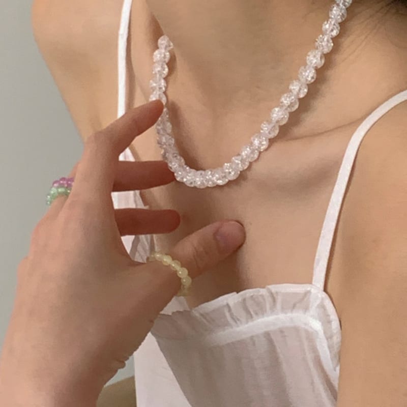 TORTOISE [Silver925] Fez Jelly Thick Necklace_3colors