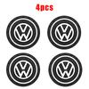 VW Car Coasters Water Cup Slots Non-Slip Mat Waterproof Water Cup Mat Drink Pad For Volkswagen Golf Polo Tiguan T-ROC hub cap vhcp29 knuz4