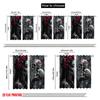 2pcs,2D plane printing Curtains Digital Printed Gothic Roses Skulls Durable 100% Polyester Fabric (without rod) Versatile All
