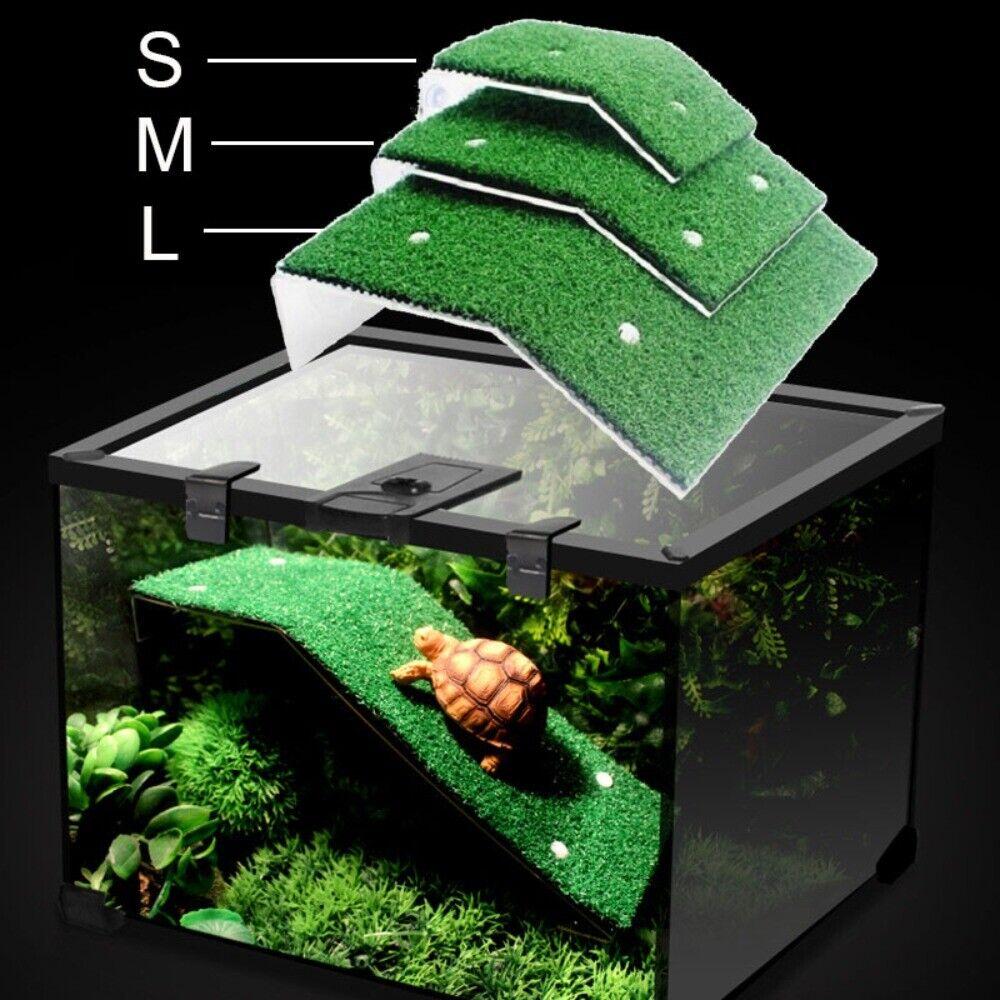 Realistic Grass Turtle Sunning Platform Abs Material Fish Tank Accessories