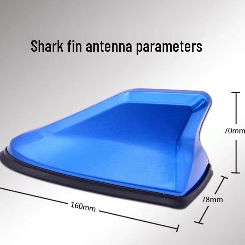 Second Gen Car Shark Fin Roof Spoiler Antenna: FM/AM Radio Signal with Rubber Base