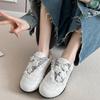 Mode Heißer Verkauf 2025 Neuer Stil Designer Spitzenbesatz Lässige Damen Sneaker Frühling Deutsches Training Flache Einzelne Damen Sneaker