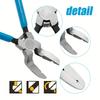 1pc Multi-Purpose Diagonal Pliers - Car Rivet Fastener Trim Clip Cutter Remover Puller Tool - Wire Stripping and Staple Removal for Automotive Repair
