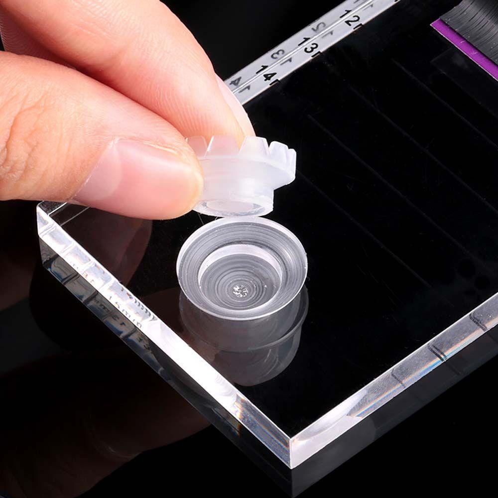 Shelf Eyelash Mark Pad Fake Eyelash Tray Clear Eyelash Plate False Lash Tile Lashes Glue Pallet