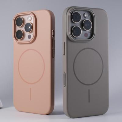Ultrathin Simple Magsafe Case for iPhone 16 15 Pro 14 Plus 13 12 Mini 11 Pro X XR XS Max Matte Wireless Charging Hard PC Cover