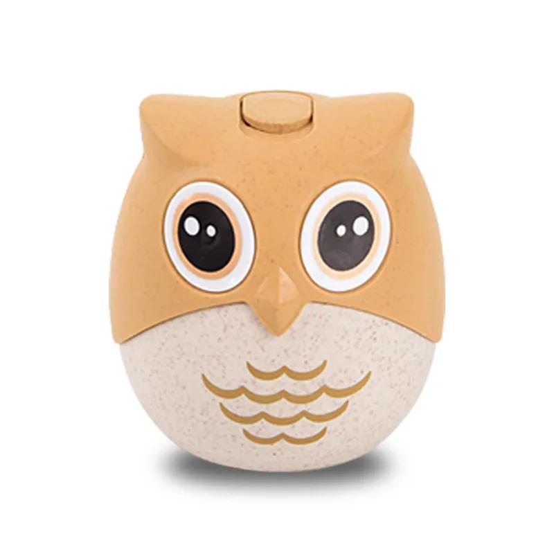 Fully automatic owl toothpick box home hotel restaurant cute cartoon toothpick can creative plastic toothpick tube decoration