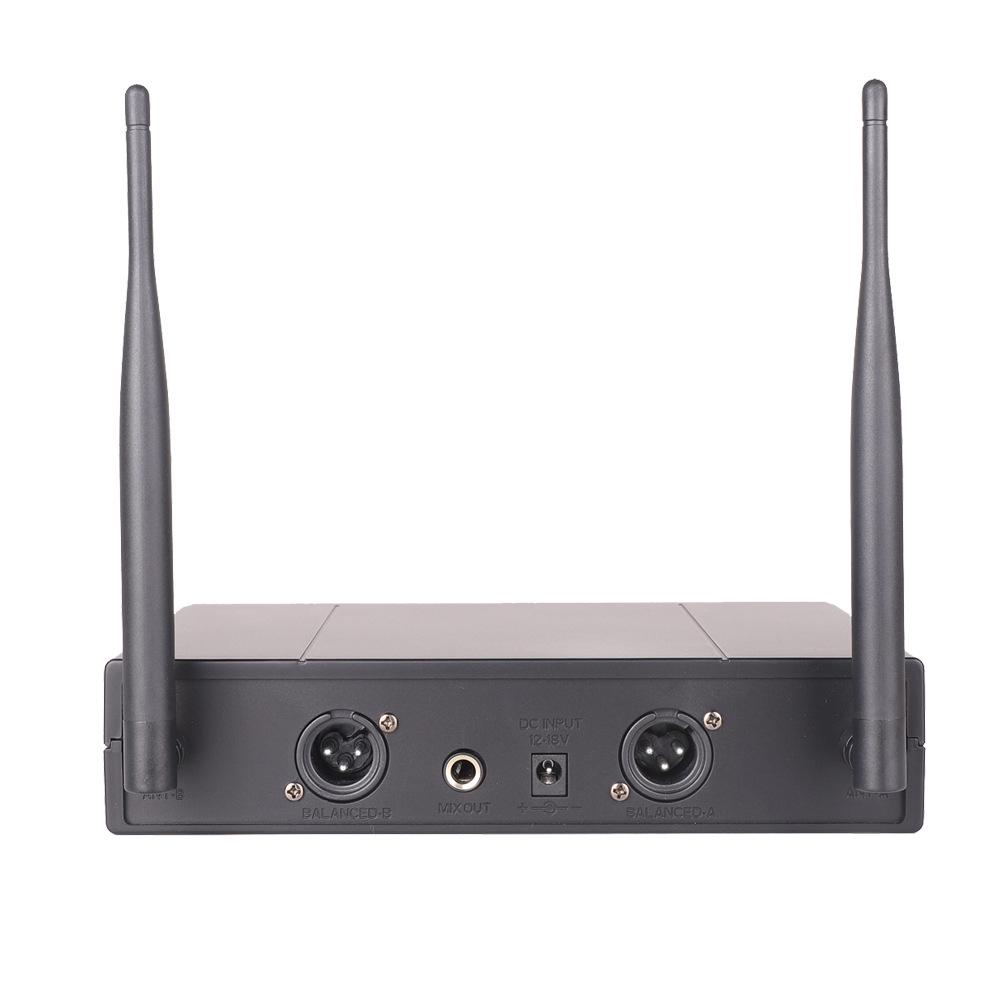 Dual Wireless U-Band Handheld Microphone for Family Karaoke Entertainment