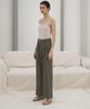 RE RHEE Straight Wide Leg Slacks Trousers Kh