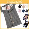Newborn Baby Winter Wrap Warm Swaddle Blanket Knit Sleep Bag With Button Closure