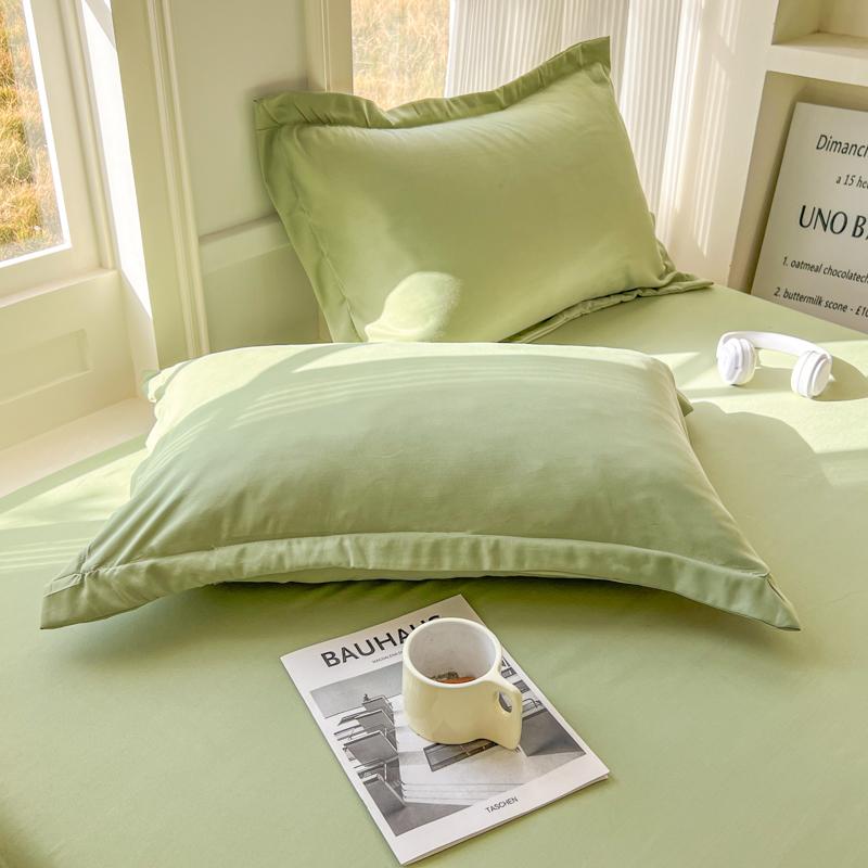 2Pcs/Set 48x74cm Simple Solid Color Pillowcase Fashion Home School Bedding Classic Bedroom Sleeping Pillow Case