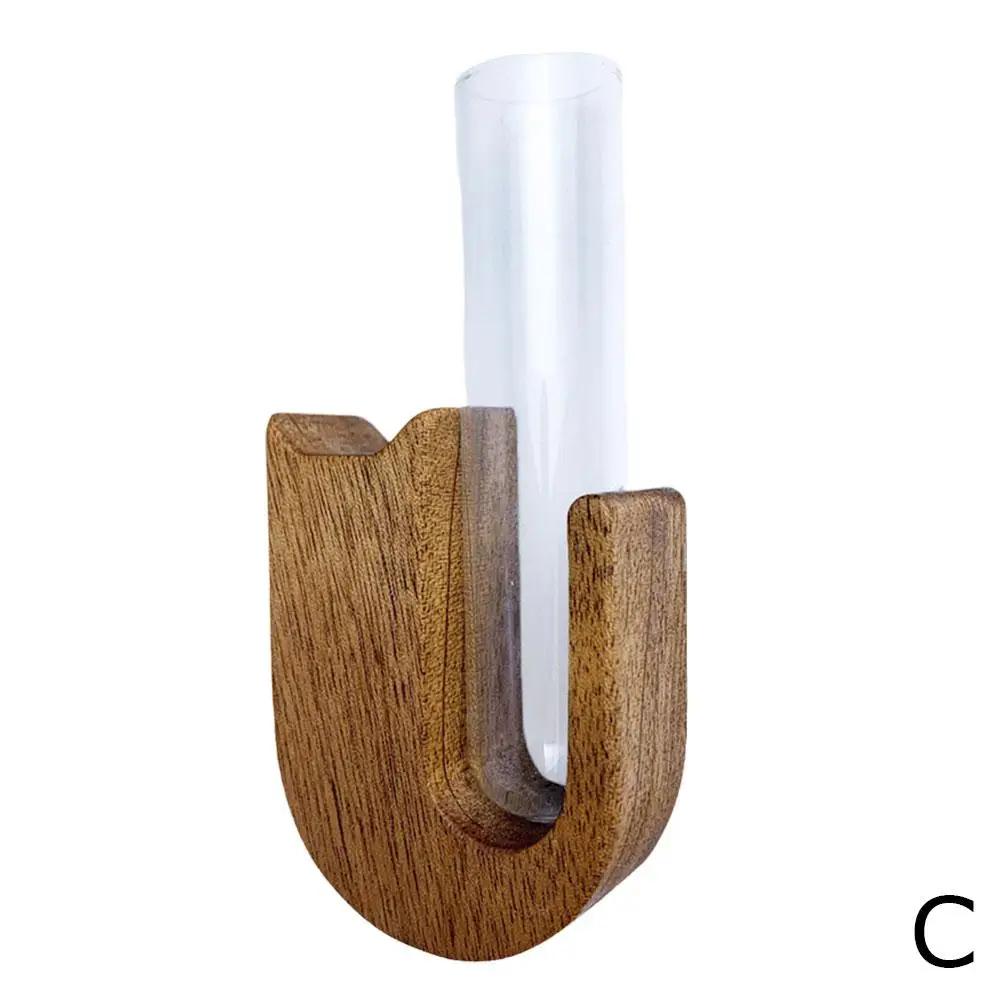 

Hydroponic Plant Test Tube Vase Wooden Cat Dog Whisker Collector Refrigerator Vase Magnet Propagation Home Fridge Sticker M V3R1