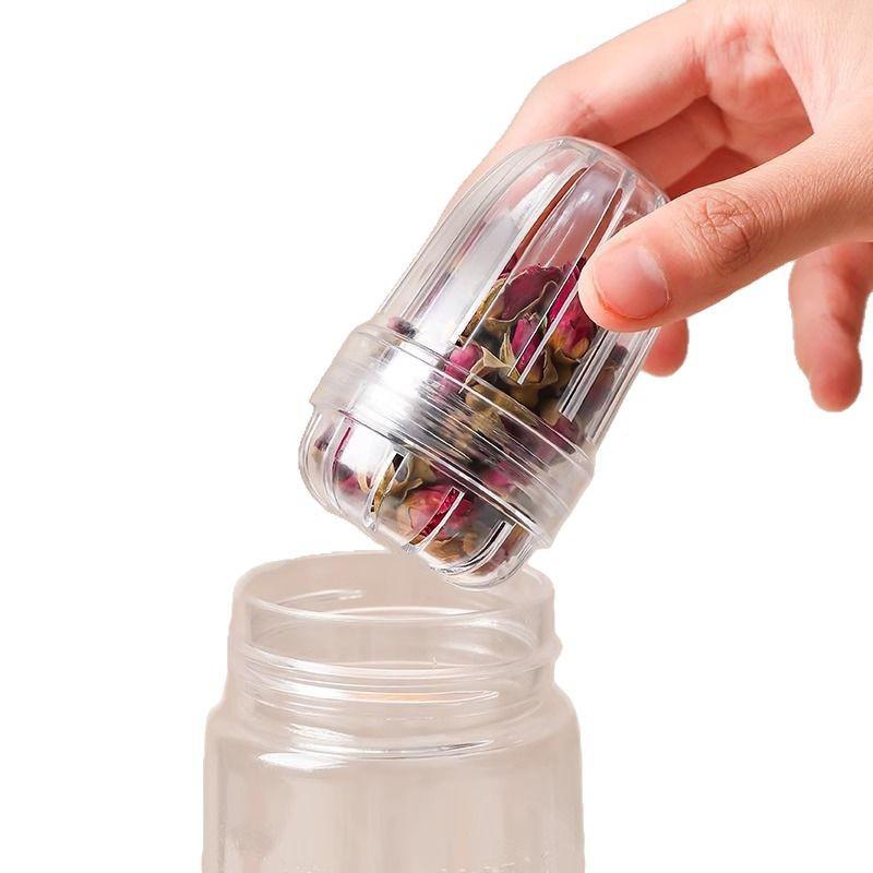 Flower Tea Infuser Ball and Strainer with Insulated Portable Cup
