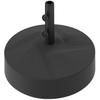 Parasol Base, Fillable Up To 30 Kg. Round Parasol Holder for Parasols 36/38/48 Mm. Black